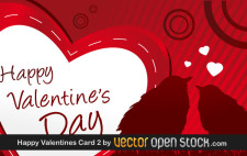 free vector Happy Valentines Card 2