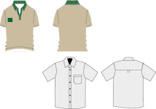free vector T-shirt Work uniforms