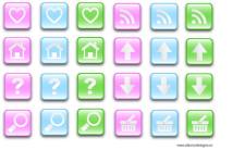 free vector Free Glass Effect Buttons Vectors