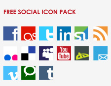 free vector Icon Vector Social Network Set