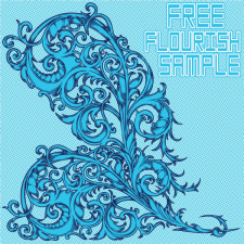free vector Free Flourish Sample