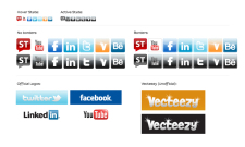free vector Social Media Icons - Starter Kit
