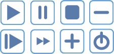 free vector Blue Vector Icons