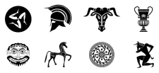 free vector Old Vector Pack of Ancient Greek Designs