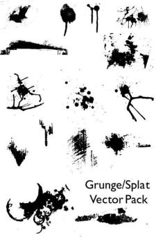 free vector Grunge/Splat Vector Pack