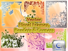 free vector Vector Floral Frames, Borders & Corners