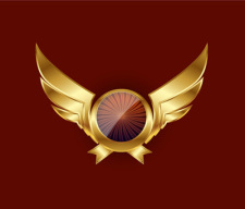 free vector Gold Wings