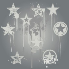 free vector Grunge Star Vector Design Elements