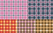 free vector 5 Checkered Cloth Pattern
