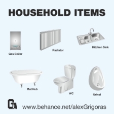 free vector Household Items Collection