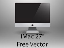 free vector IMac 27' Free Vector
