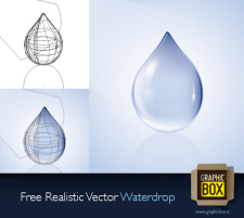 free vector Free Realistic Water Vector Drop