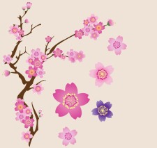 free vector Cherry Blossoms Vector