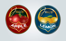 free vector Juice Label Logo