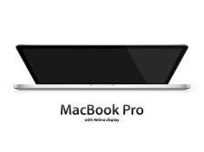 free vector MacBook Pro with Retina display