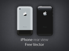 free vector IPhone - Rear view