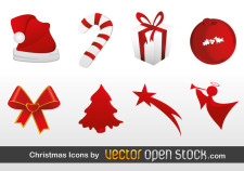 free vector Free Vector Christmas Icons