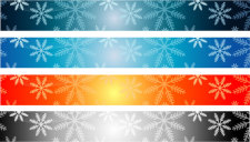 free vector Christmas Banner Backgrounds 728x90