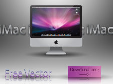free vector Apple iMac 24'