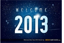 free vector Welcome 2013 New Year Vector