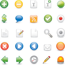 free vector 25 scalable Illustrator format icons