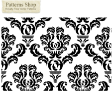 free vector Free damask vector pattern  2