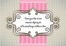 free vector Lovely pink and gray card design