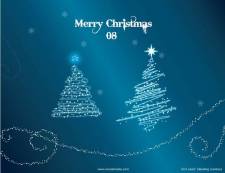 free vector Christmas Tree Vector - Christmas Trees with Snow Wallpaper