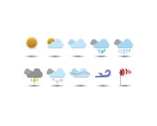 free vector Weather Vector Icons by AnotherWebStorm