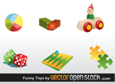free vector Funny Toys