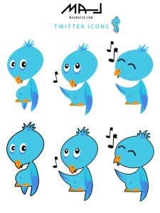 free vector Twitter Icons Vector
