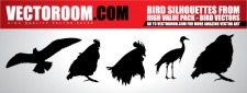 free vector Vectoroom Free Vector #1 - Birds