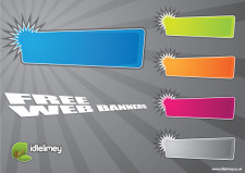 free vector Bright Web Banners