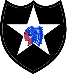 free vector Second Infantry Division Crest Vector