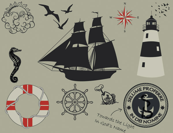 free vector 1 nautical theme graphics vector