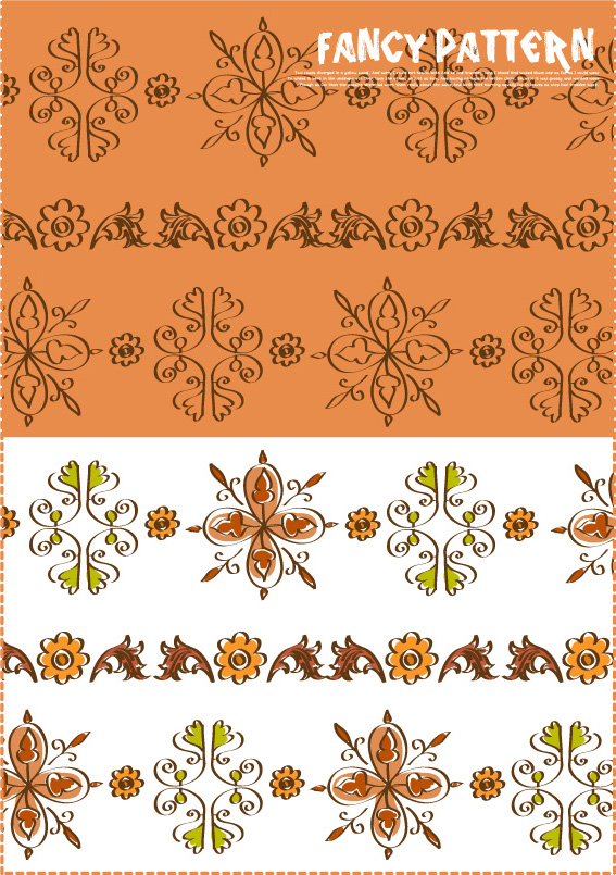 free vector 10 lovely handpainted pattern vector