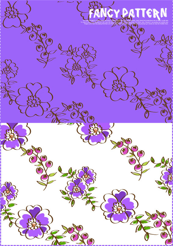 free vector 10 lovely handpainted pattern vector