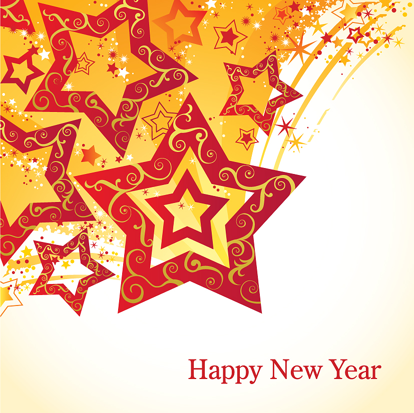 free vector 12 new year zodiac wheel star theme vector