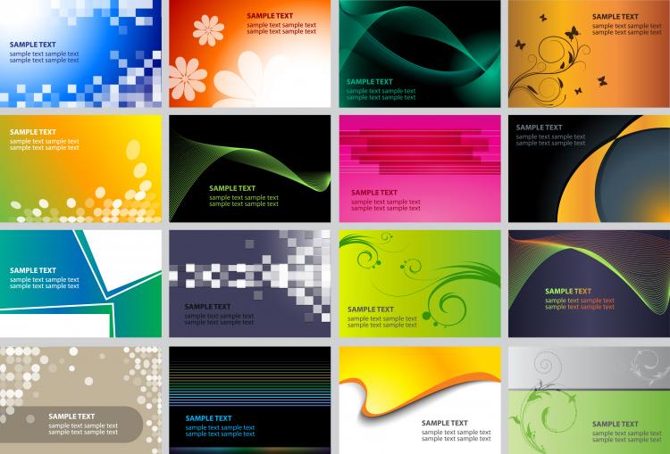 beautifully designed card templates (1564) Free AI, EPS Download / 4 Vector