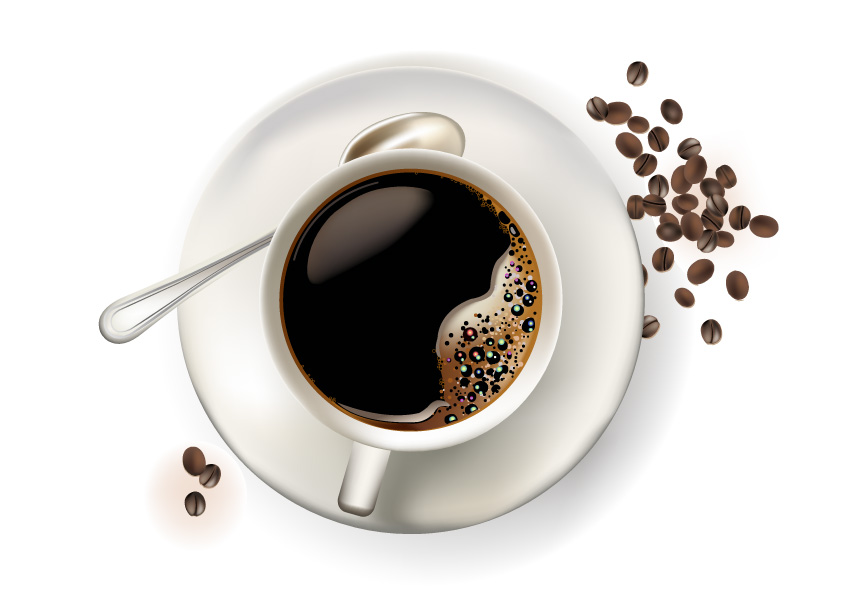 free vector 2 coffee cup clip art
