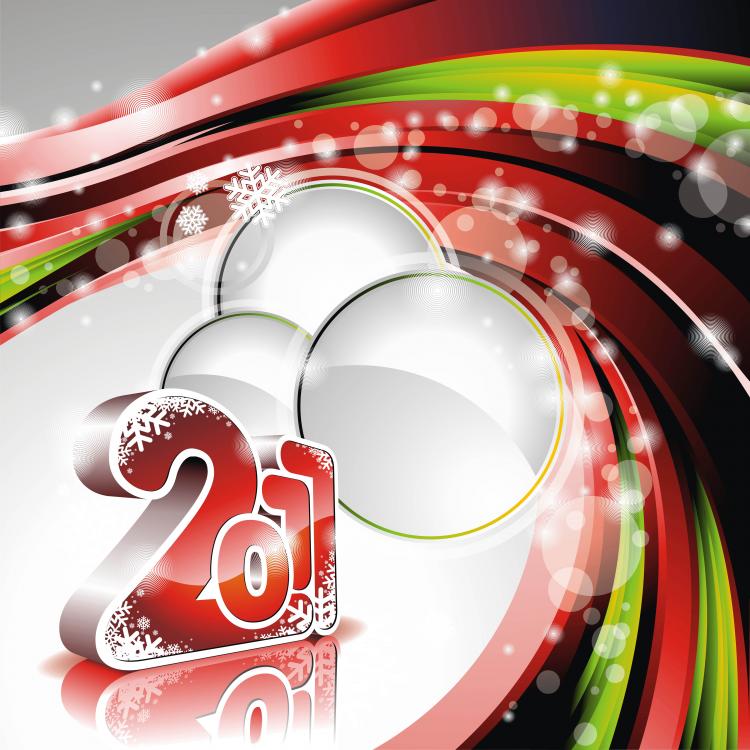 free vector 2011 new year background image vector
