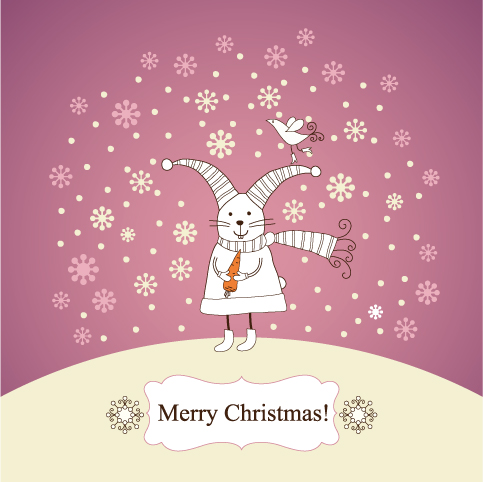 free vector 2011 year of the rabbit vector illustration calendar