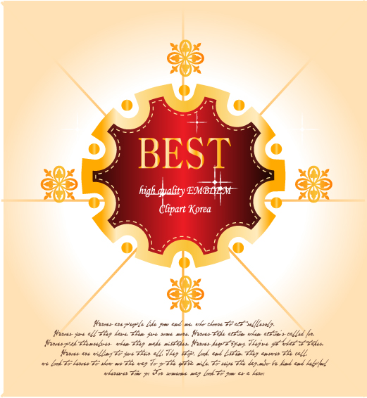 free vector 23 on the first and the best decoration vector