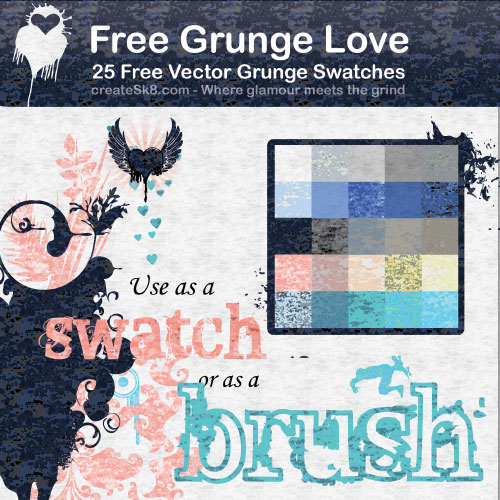 free vector 25 Free Vector Grunge Patterns