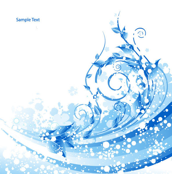 free vector 3 cool water theme vector