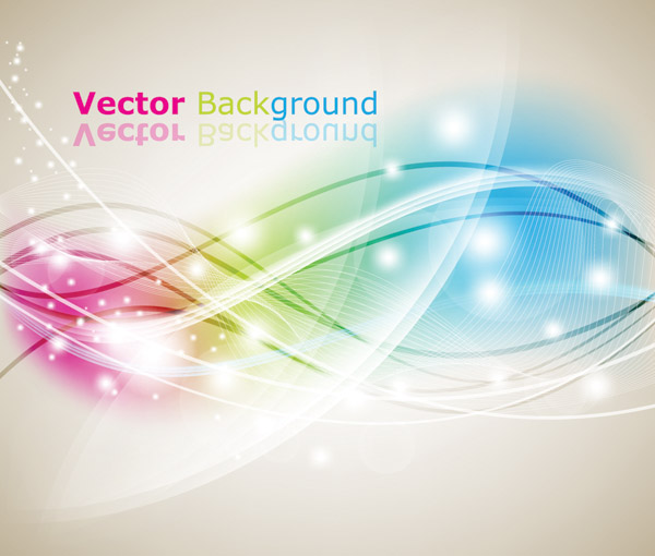 free vector 3 dream dynamic lines of the background vector