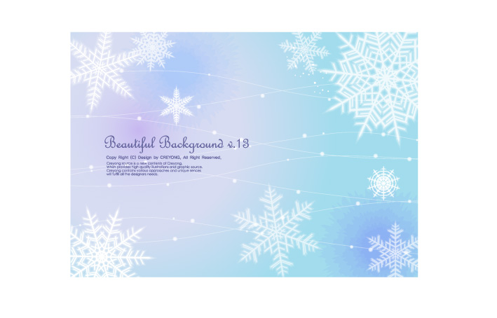 free vector 3 fluttering snowflakes vector background