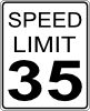free vector 35mph Speed Limit Sign clip art