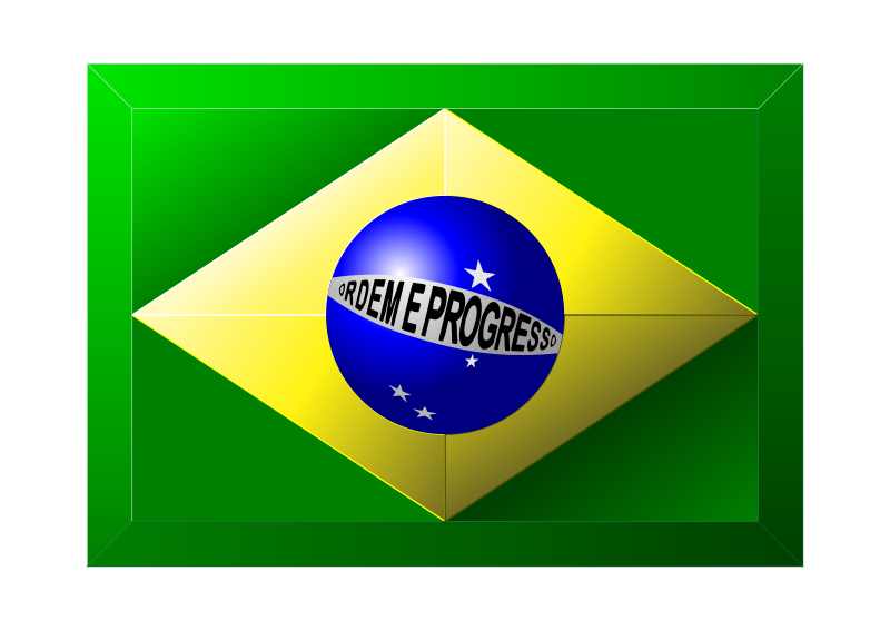 free vector 3D Brazilian Flag