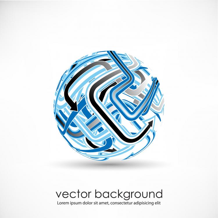 free vector 3d dynamic logo03 vector